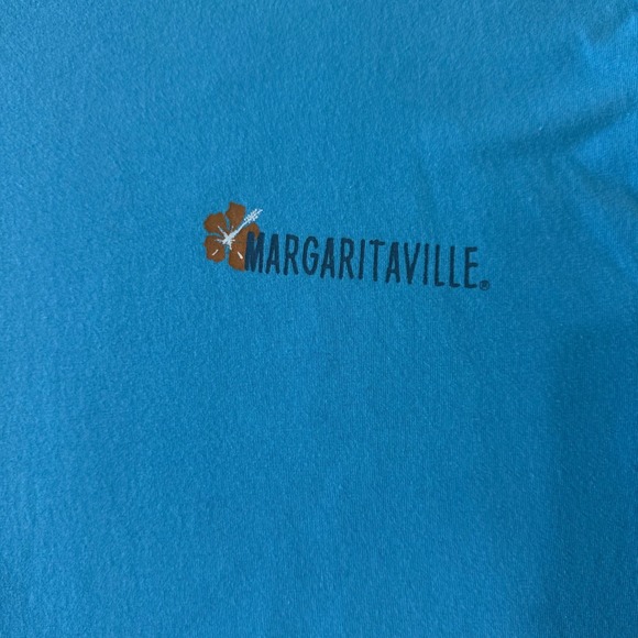 Margaritaville Surf's Up‎ Blue Graphic T-Shirt Medium Womens Surfing Tee - Picture 4 of 7